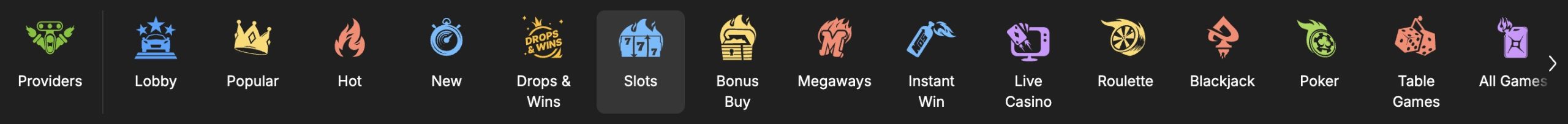 Need for Spin Game Categories