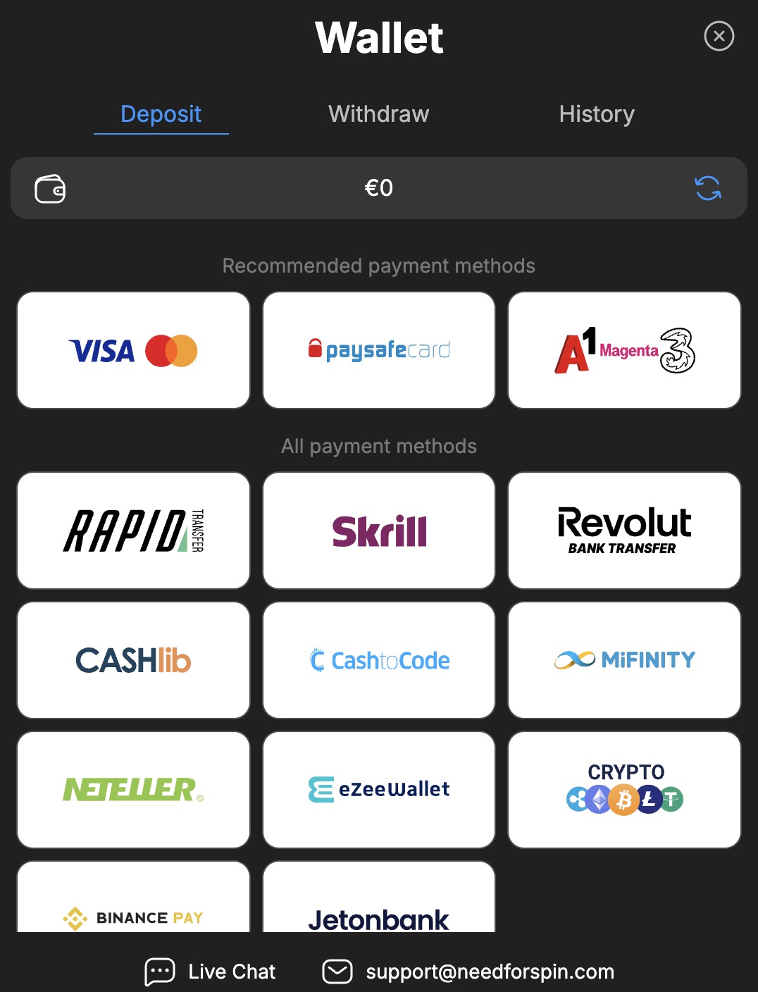 Need for Spin Deposits